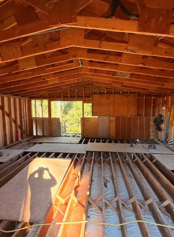 Mid Construction of the Spence Tasting Room